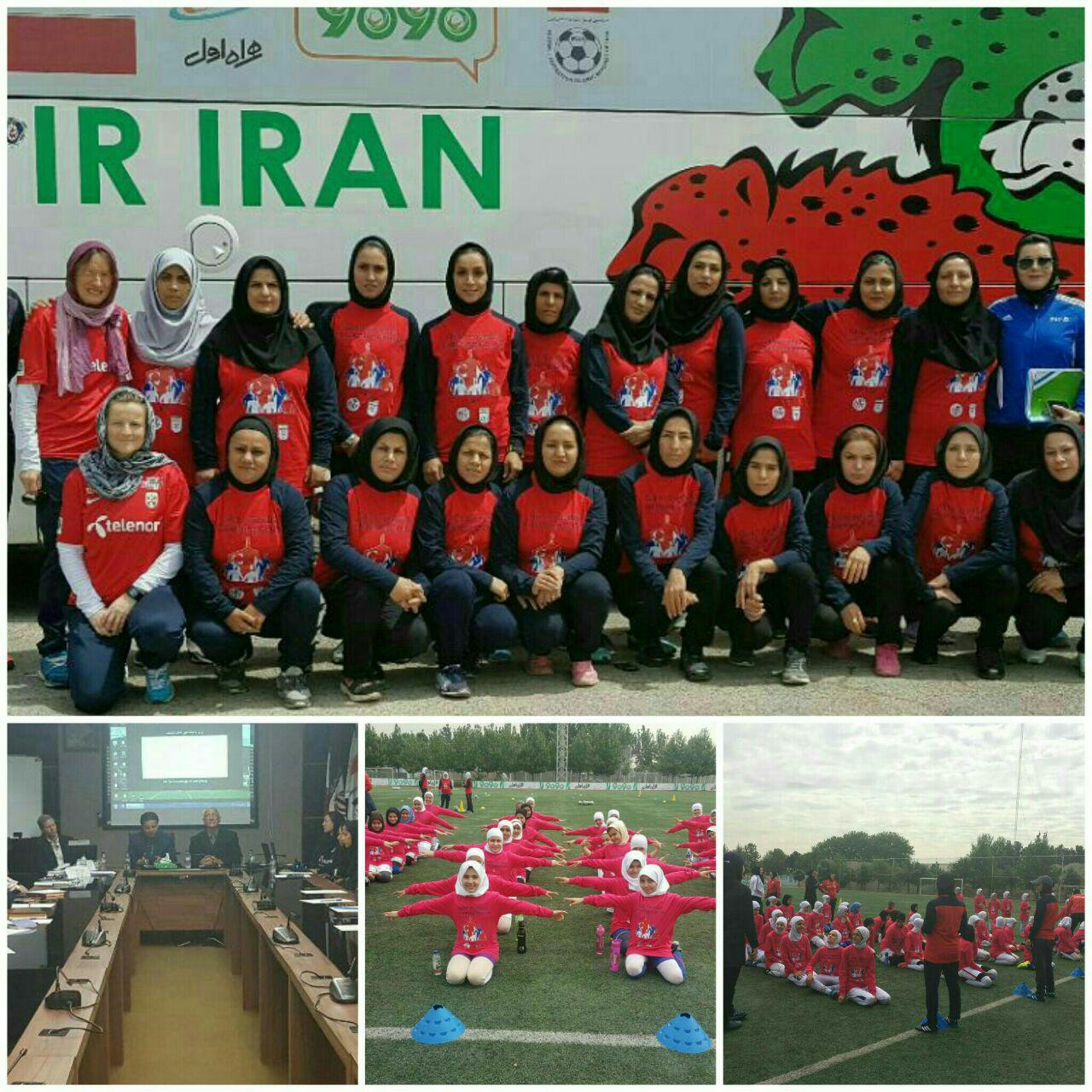 اعزام دو مربی ازفارس به کلاس پیشرفته مربیگری فوتبال پایه بانوان با تدریس مدرسین نروژی